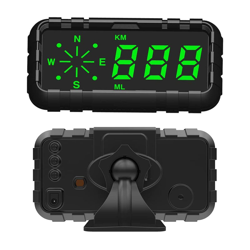 Kingneed HUD Speedometer Odometer Compass Head Up Display GPS Digital Display Big Fonts Univsersal for All Cars Vehicles New C3010 - BeesActive Australia