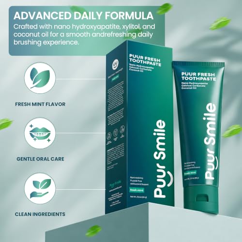 Puur Smile Puur Fresh Fluoride Free Toothpaste with Nano Hydroxyapatite