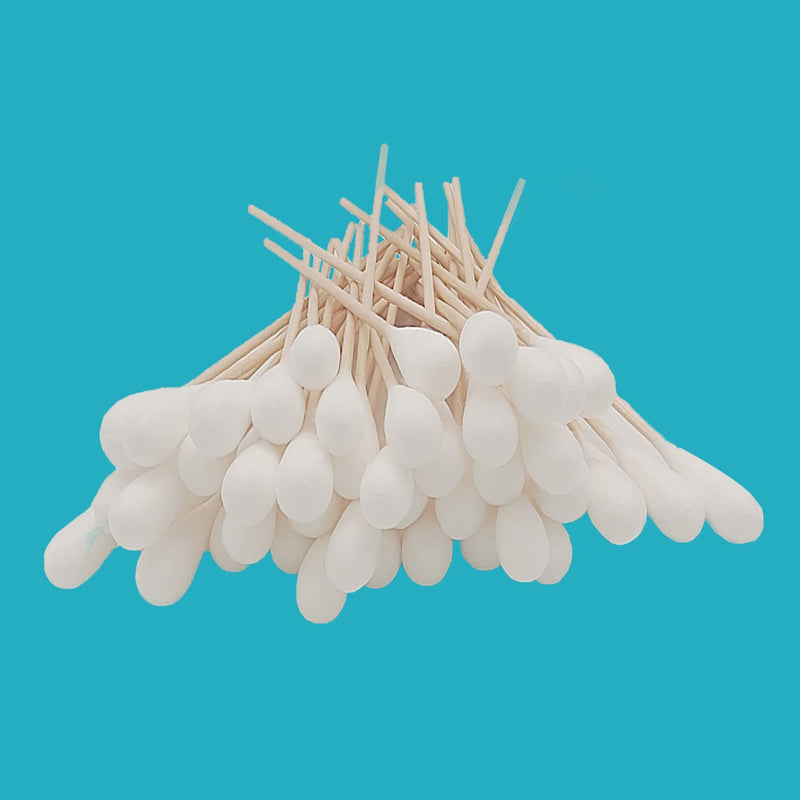 6 Inch Long Cotton Swabs,Large Cotton Buds with Bamboo Handle for Dogs, Specifically Designed for Dogs,Professional Big Cotton Swabs，Dogs Ears Large Cotton Swabs 100pcs 100 Count (Pack of 1) - BeesActive Australia