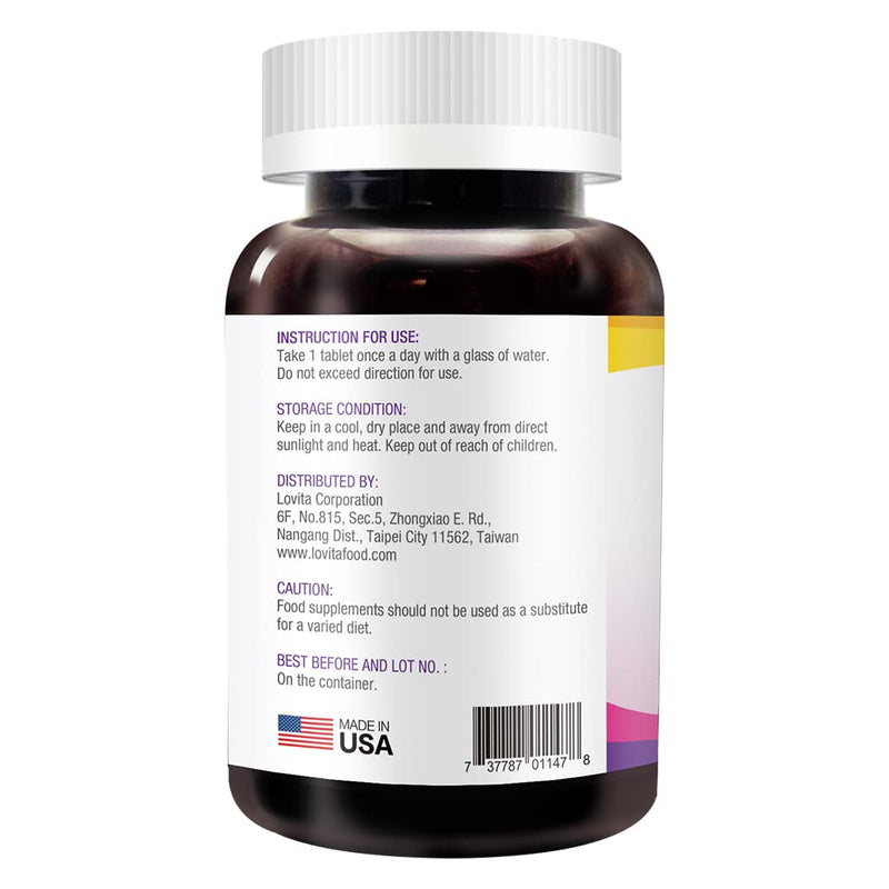 LOVITA Biotin 11,000 mcg, 128 Vegan Tablets | Hair Skin & Nails Vitamin B7, non-GMO, Gluten-Free, 128-Day Supply