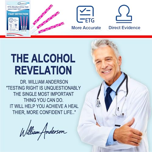 ETG Alcohol Urine Strips, High Sensitivity | Rapid 2-Minute Results for Home/Workplace/Rehab Testing | 24-80 Hour Detection Window [8 Pack] Purple