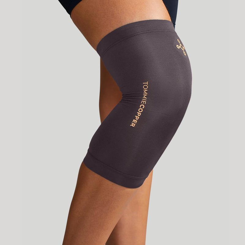 Tommie Copper Infrared Compression Knee Sleeve, Self Warming Knee Compression, Muscle Support & Stability, Slate Grey, Medium - BeesActive Australia