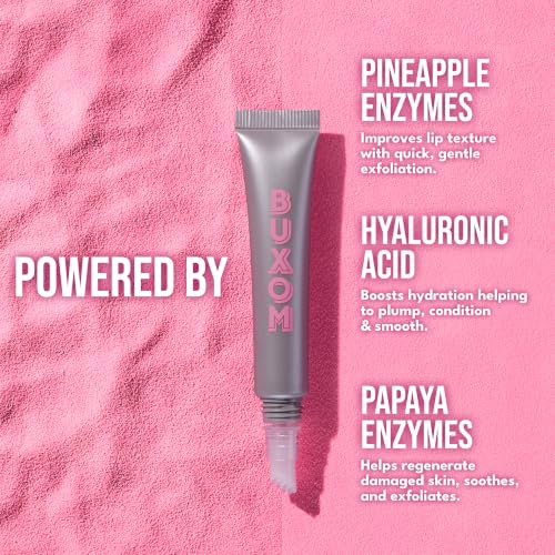 BUXOM Lip Strip Enzyme Exfoliator & Dual-Action Scrub, 0.33 oz