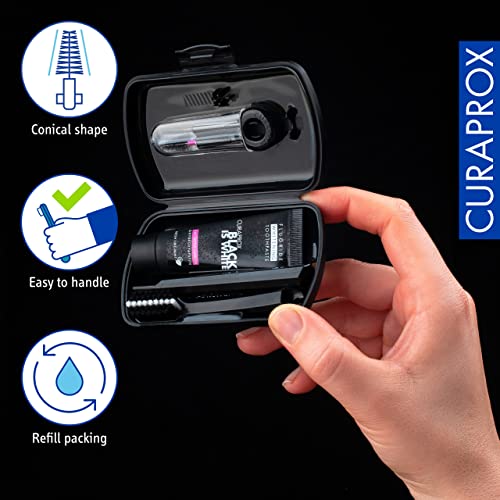 Curaprox Travel Set, Black, Set with CS 5460, Toothpaste, IDB, Swiss Made