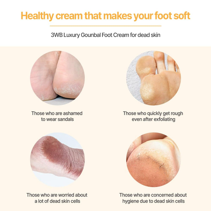 3WB Luxury Gounbal Foot Cream, 3.88oz, 40mmT x 85mmDia, with Urea and Propolis - BeesActive Australia
