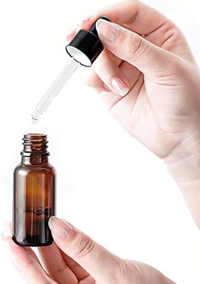 Dropper Bottles, 0.3 fl oz (10 ml), Set of 10, Glass Bottles, Light Filtering Bottles, Essential Oil Bottles, Aroma Oil Bottles, Divided - BeesActive Australia
