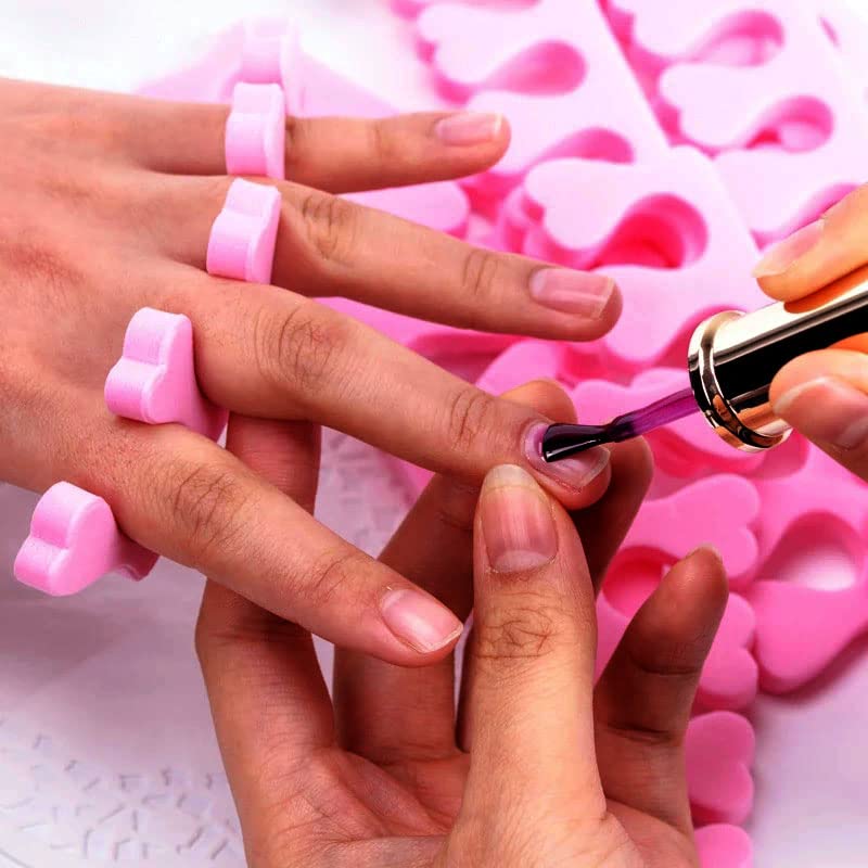 100pcs Toe Separators Finger Dividers (50 Pairs) Disposable Pedicure for Nail Foot Salon, Foam Toe Separators Professional Nail Art Fingers Foots Sponge Cushions for Nail Polish