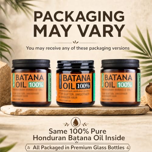 100% Raw Batana Oil for Hair from Honduras, 4.06 Fl Oz, Bright Coffee 4.06 Count (Pack of 1)