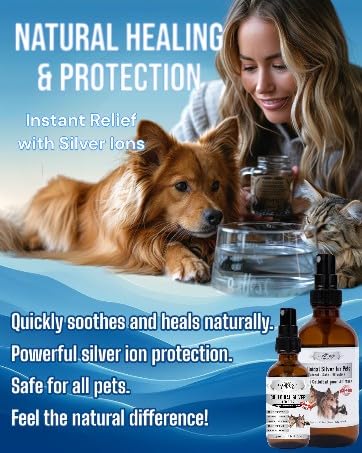 Colloidal Silver for Dogs: 2oz (59ml) Multi-Purpose Silver Spray - Optimal for Dog Wound Care, Cat Acne, and Oral Health, Essential Skin Care Spray for Pet First Aid Kits Small - BeesActive Australia