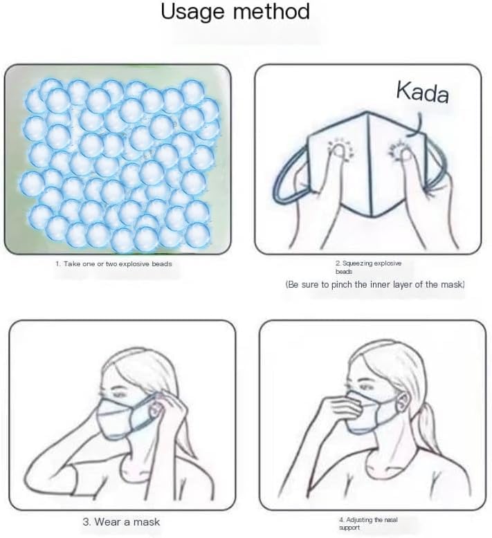 Air Freshening Beads/crushball Unforgettable fragrance / 1000 capsules for Masks & Filtered Air Spaces