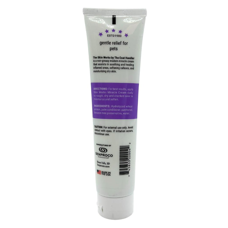 Skin Works, 4 oz | All Natural Ingredients, Non-Greasy, Soothing and Healing, Softens Calluses, Calms Inflamed Areas, Moisturizes Dry Skin for Pets and Humans - PawsPlanet Australia