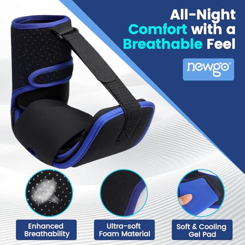 NEWGO Night Splint Ice Pack, Plantar Fasciitis Pain Relief