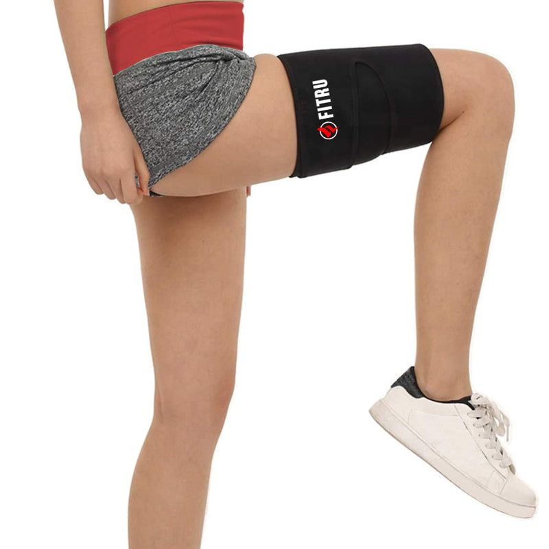 Fitru Premium Thigh Trimmers for Men & Women - Body Wrap Sauna Waist Trainer for Your Legs Pink XL: 35" X 9"