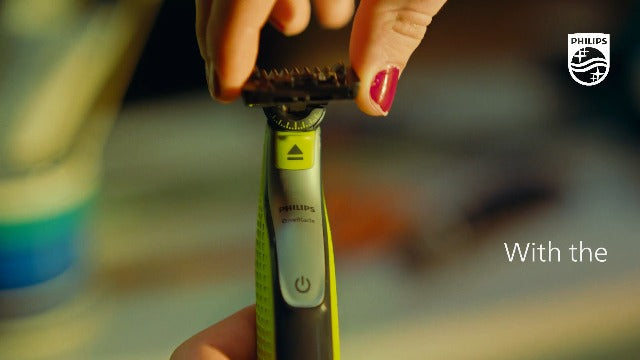 Philips Norelco OneBlade 360 Hybrid Face Trimmer and Shaver, 5 Length Comb Black & Lime Green OneBlade 360 Face