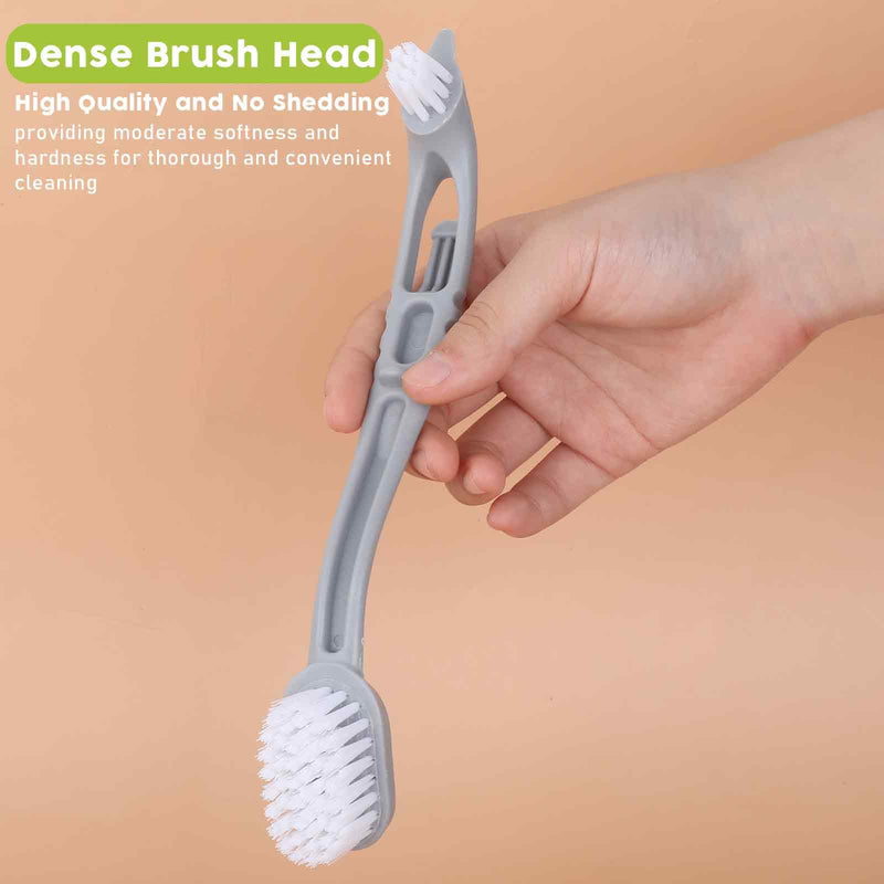 4 Pcs Bird Cage Cleaner with Two Brush Plastic Heads Long Handle Tool for Cleaning Bird Cages ssential Bird Cage Accessory - BeesActive Australia