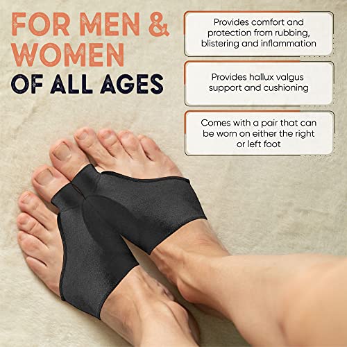 Copper Joe Bunion Sleeve for Women & Men – Copper-Infused Big Toe Compression Support for Hallux Valgus & Bunion Discomfort (2X-Large) 2X-Large