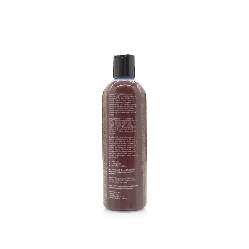 Clarifying Dog Shampoo, 16 oz - Natural Ingredients, Brightening, Removes Stains and Dirt, Brightens All Coat Colors, Professional Grade Grooming Shampoo, Bulk Concentrated - PawsPlanet Australia