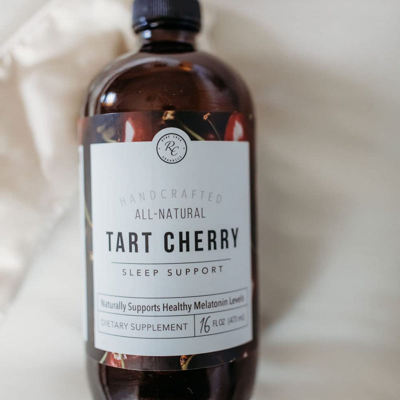 Rowe Casa Organics Tart Cherry Organic Sleep Support with Valerian Root, Supports Sleep Cycle Regulation and Muscle Recovery (16 Fl Ounces) - BeesActive Australia