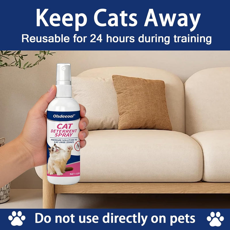 Cat Scratch Spray Deterrent for Furniture, Cat Anti Scratch Spray, Cat Repellent Spray Training Outdoor, Cat Deterrent Spray for Scratching