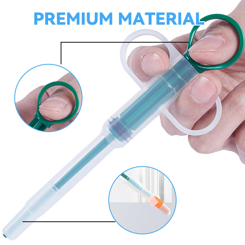 Tablet dispenser for cats, 2 pieces, reusable tablet feeder, pet pusher syringe, tablet dispenser cat, pet medication syringe, nursing pusher shooter for small pets - BeesActive Australia