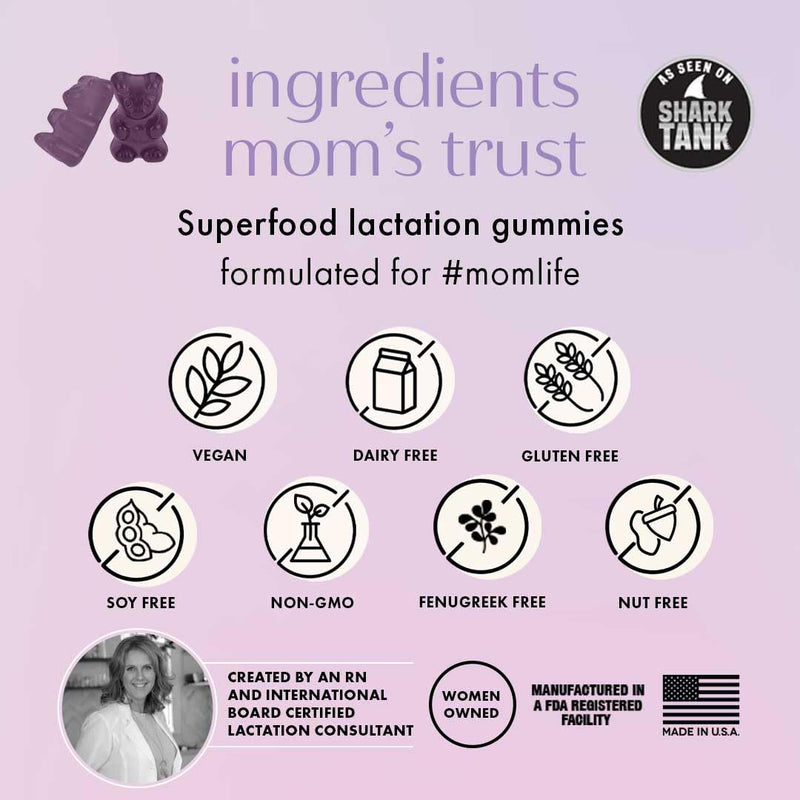 Boobie Moms Miracle Lactation Support Gummies | Milk & Hair Booster - 60 Ct 60 Count (Pack of 1)