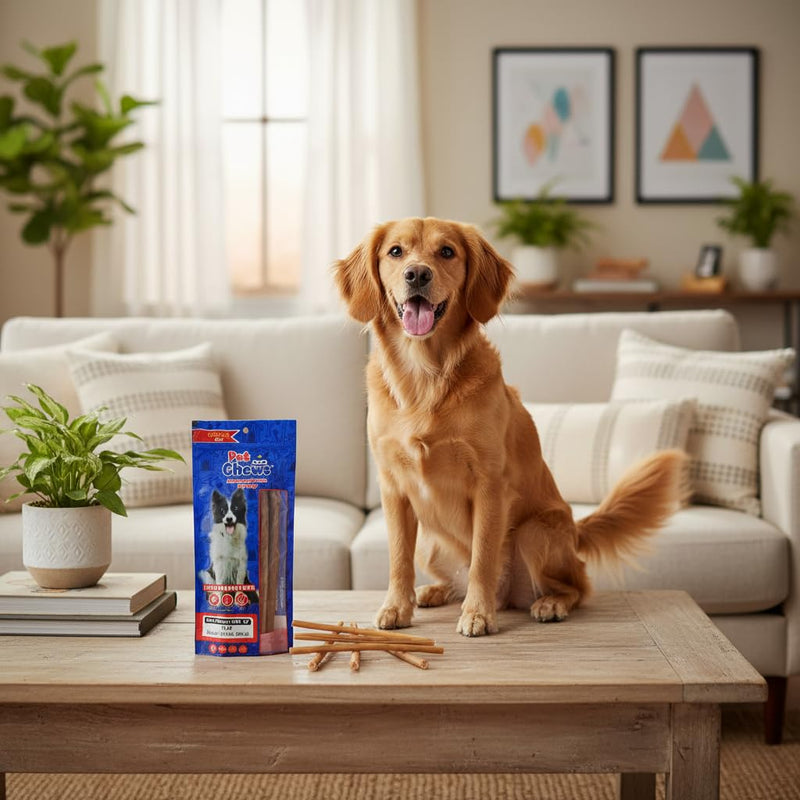 12" Beef Collagen Sticks 10pk - Odor-Free Long Lasting Dog Chews - 100% Natural Rawhide-Free & Dye-Free - No Stain Carpets - Joint Support for Medium & Large Dogs - Healthy Treats.