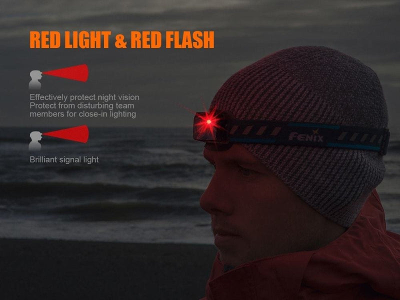 Fenix HL12R USB rechargeable 400 lumen CREE LED headlamp with EdisonBright USB charging cable (Grey) Gray