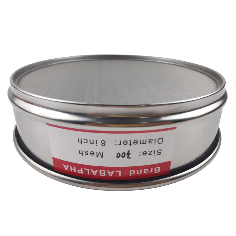 LABALPHA 300 Mesh Lab Sieves, #300 Mesh Test Sieve, 8'' Diameter, 304 Stainless Steel Wire Cloth (0.054mm) 300 mesh (0.054mm) - BeesActive Australia