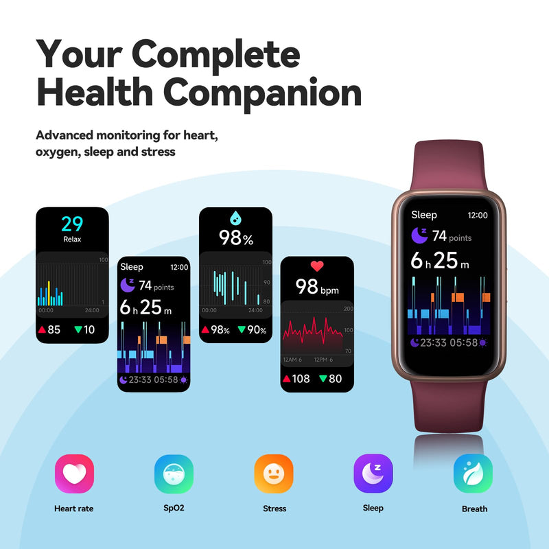 Fitness Trackers,Smart Watch with 1.47" Color Screen,100+Sport Modes Fitness Watch with Heart Rate Sleep Monitor, Pedometer Step Counter Watch, 3TAM Waterproof Activity Trackers for Women Men,PL Purple