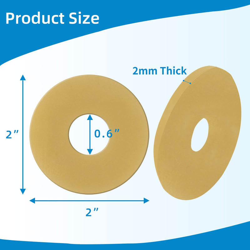10PCS Ostomy Barrier Rings,Sting Free Moldable Ostomy Rings,Hydrocolloid Skin Extender Rings for colostomy Bags 2MM - BeesActive Australia