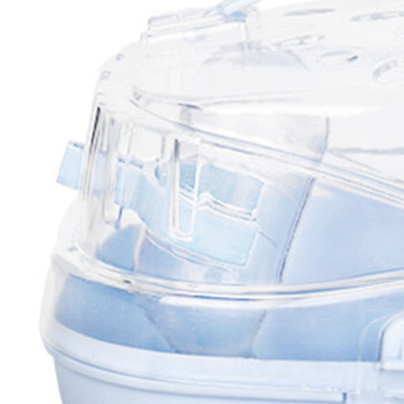 Hamster Transport Box Hamster Carrying Cage Portable Hamster Carrying Bag Small Animal Carrying Bag for Outdoor Travel (Cream Blue) - BeesActive Australia