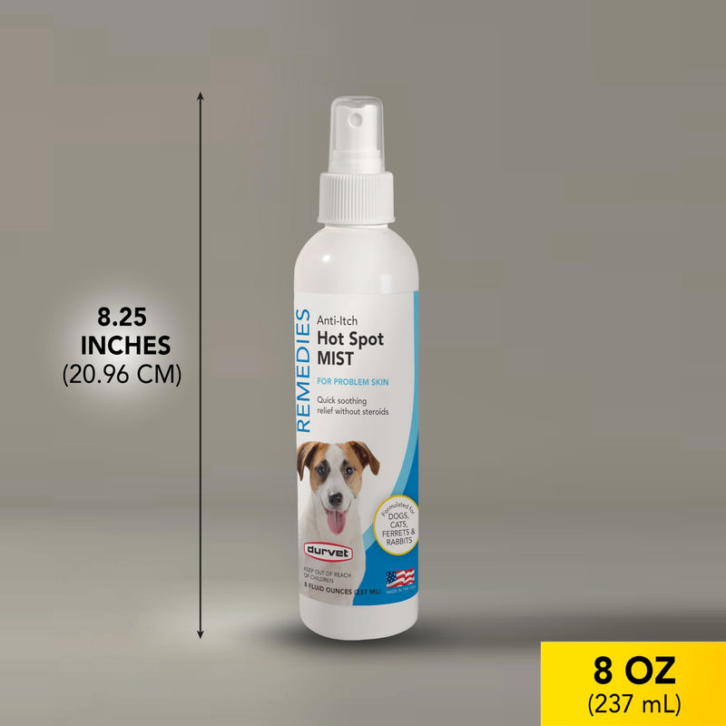 Durvet 011-51119 Naturals Anti-Itch Hot Spot Mist, 8 oz, Clear