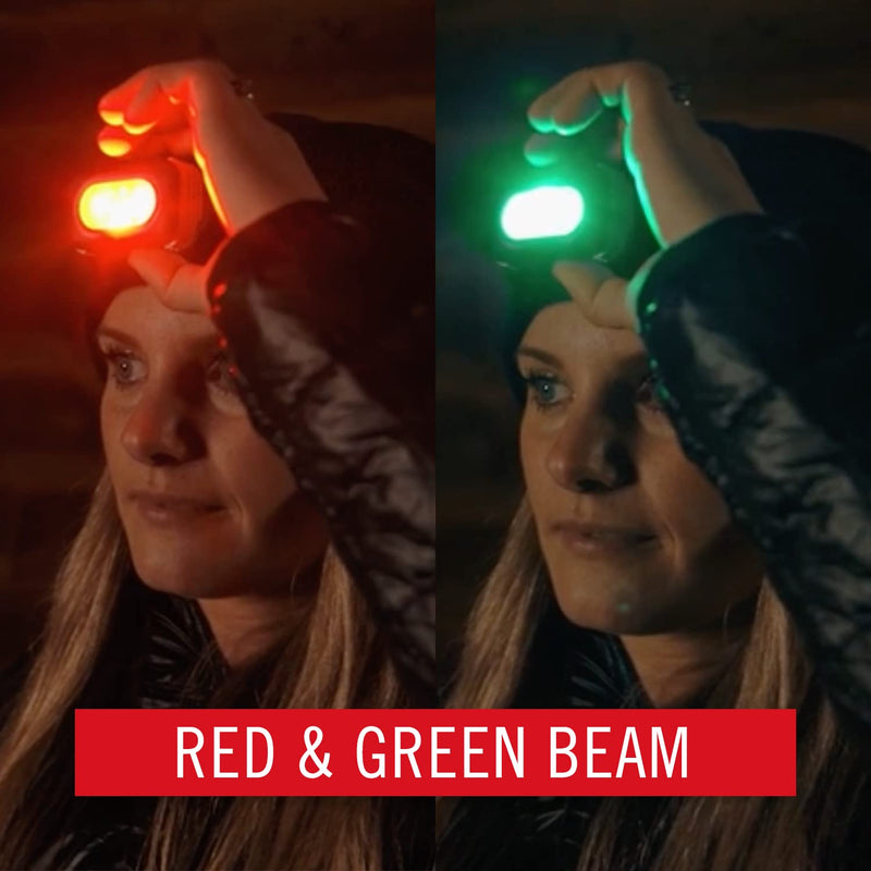 Coast RL20R 1000 Lumen Tri-Color LED Rerchargeable Headlamp with Flood and Spot Beams, Variable Light Control, Fixed Focus, Ultra-Strap, Red/Green Modes - BeesActive Australia