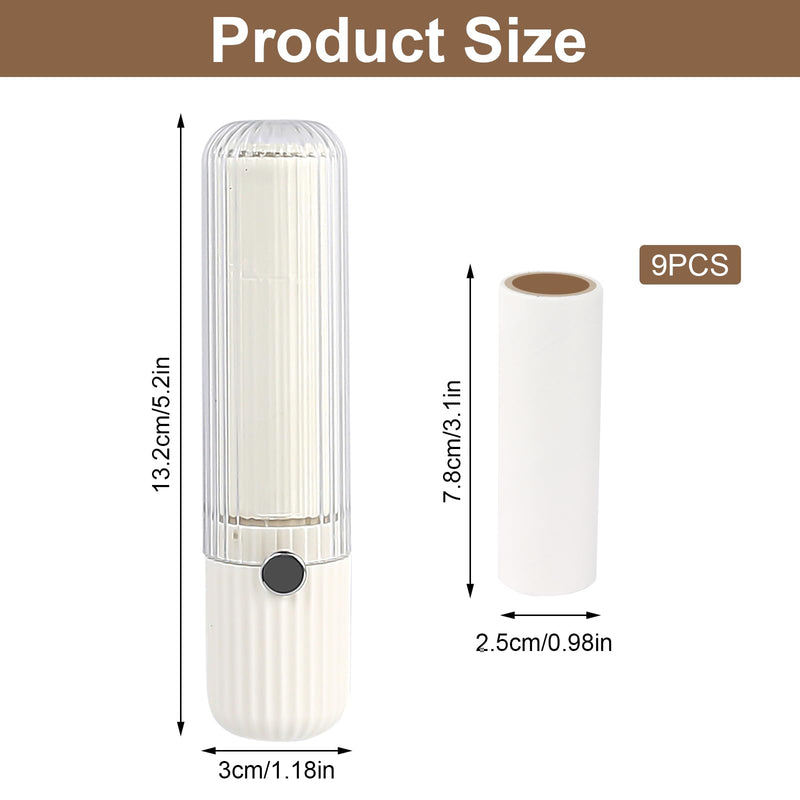 Lint roller for clothing, 9 rolls with 30 sheets each and 1 dispenser. Reusable lint roller, replacement rolls, lint roller for animal hair, clothing, sofa, bed, cat hair and dog hair - BeesActive Australia