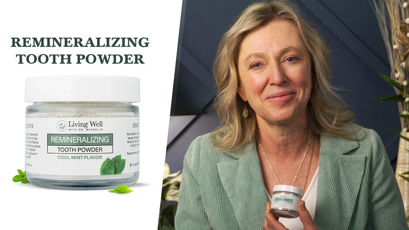 Living Well with Dr. Michelle Remineralizing Tooth Powder, Cool Mint Remineralizing - Cool Mint