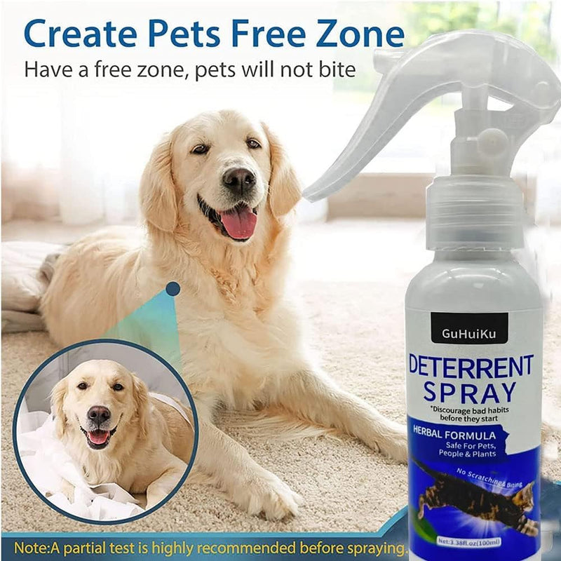 150ML No Chew Spray for Dogs Bitter Apple Spray for Dogs to Stop Chewing. Effective Dog Deterrent Spray for Carpet Furniture & Plant. Anti Chew Spray for Dogs Puppies. Alcohol-Free & Non-Toxic - BeesActive Australia