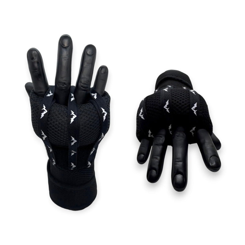 Professional underboxing gloves, extra padded, with quick tightening system, boxing bandage, boxing gloves, boxing gloves, boxing gloves, boxing band Black S-M