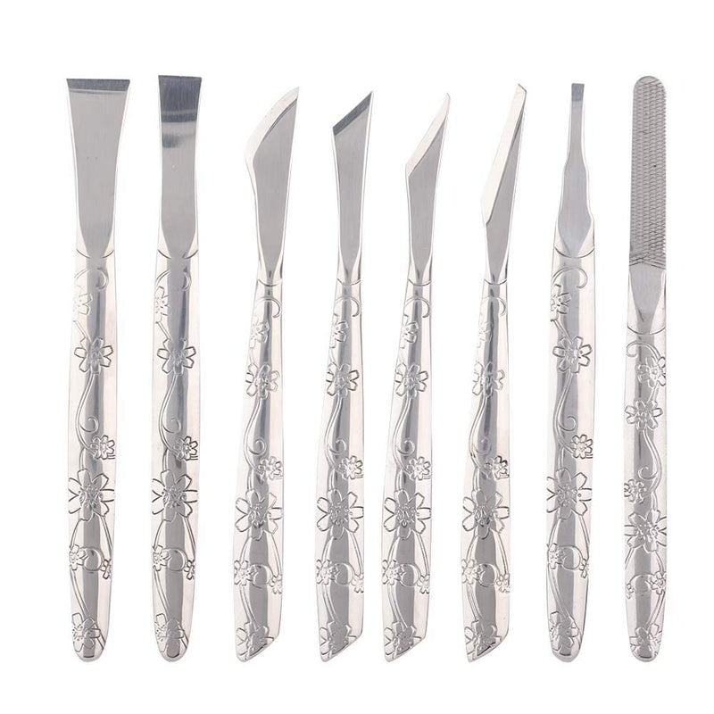 Watris Veiyi 8PCS Foot Shaver Pedicure Tool, Pedicure Knives Set, Stainless Steel Dead Skin Removal Kit, Foot File Callus Nail for Women Men Care Feet - BeesActive Australia