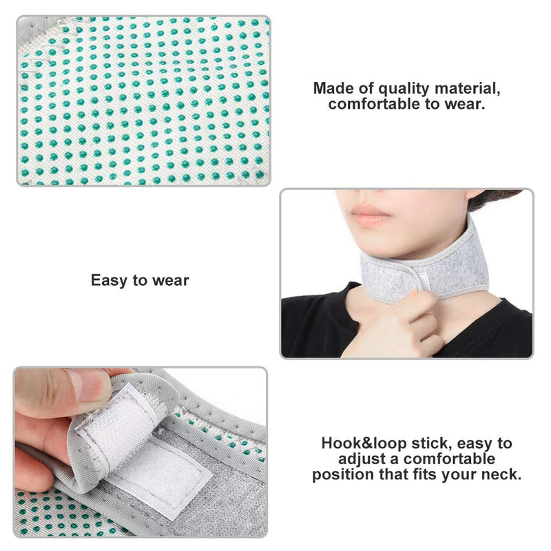 Cervical Collar Cervical Support Adjustable Neck Brace and Neck Brace Neck Support for Neck Pain Warming Neck Warmer with Tourmaline Magnets Self-Heating Adjustable Cervical Support