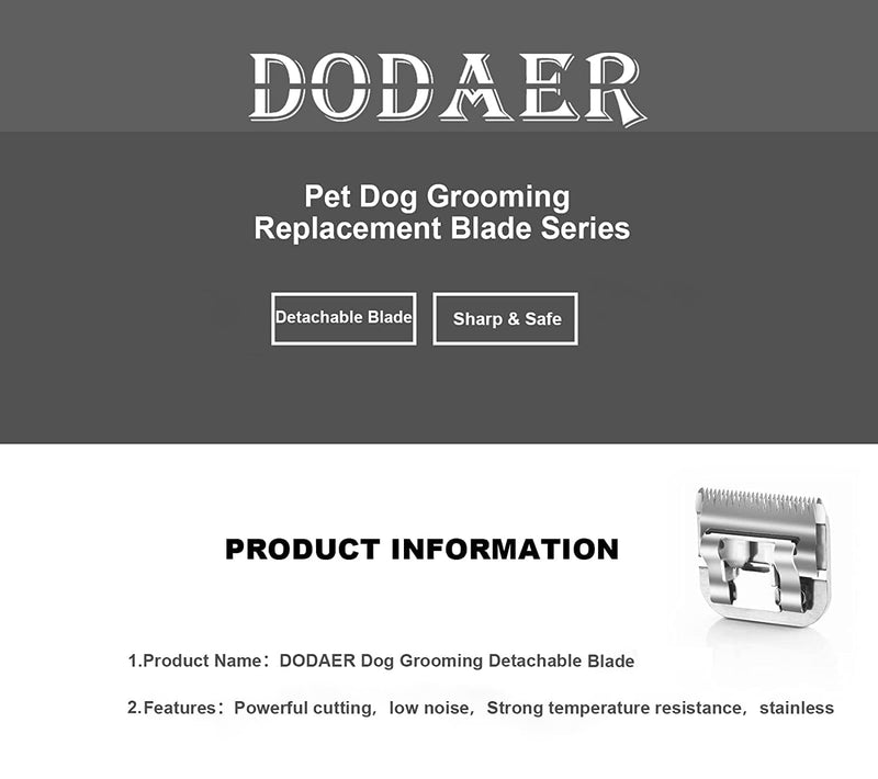 Size 7F/5F/4F Detachable Pet Dog Grooming Blades of Stainless Steel,Compatible with Andis,Oster A5,Wahl KM10 Series,3 Count 7F+5F+4F(3 Count) - BeesActive Australia