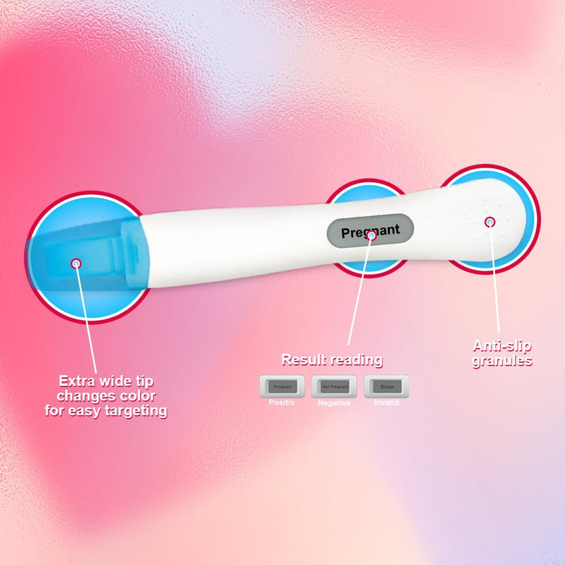 2X Early Digital Pregnancy Test Kit + 4X hcg Test Strips 10mIU/mL,at-Home Pregnancy Test Kit for Women with Easy-to-Read Results - BeesActive Australia