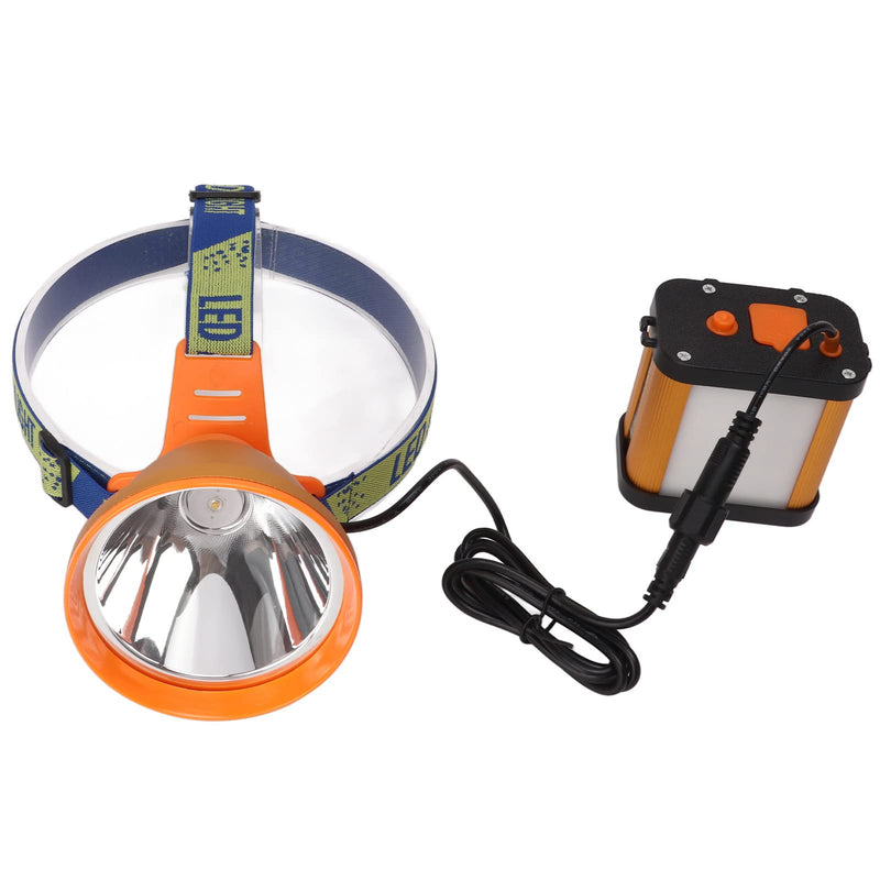 Miner Headlight Super Bright Adjustable Angle LED Headlamp with 6400mAh Lithium Battery US Plug 100V‑240V - BeesActive Australia