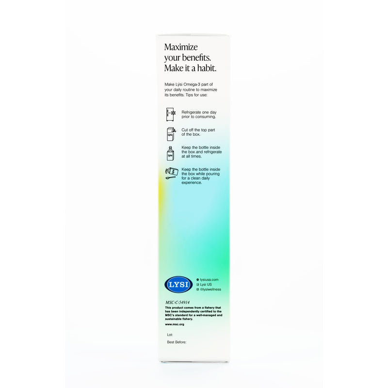 LYSI Icelandic Cod Liver Oil Liquid Supplement, Mint, 8.12 fl oz | 1,100 mg omega-3 per tsp, EPA 740 mg & DHA 920 mg per 2 tsp, vitamins A, D & E, 24 servings