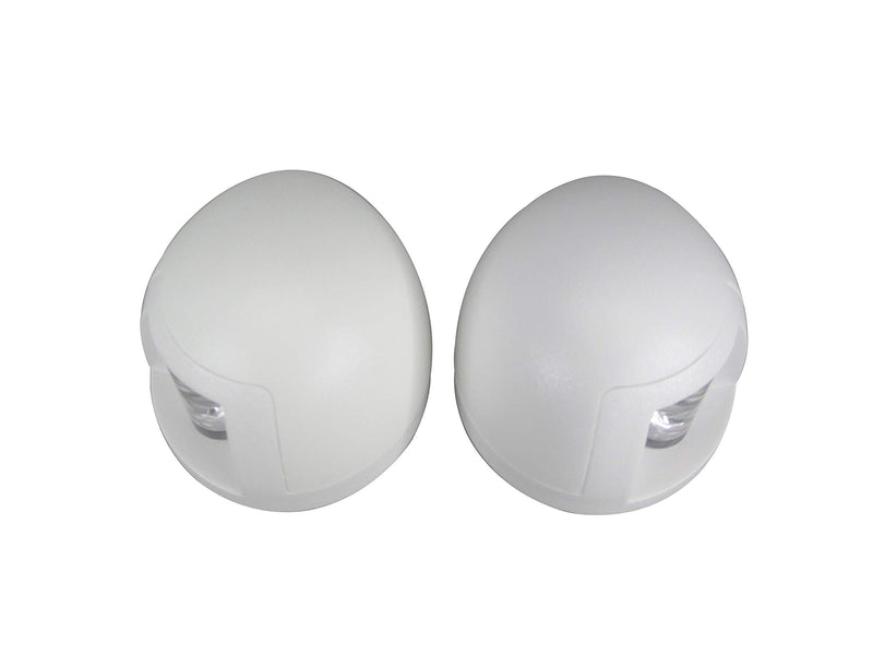 Pactrade Marine Boat Navigation Lights Red and Green LED Side Lights (Horizontal Mount) - 2 NM White Housing | Green Starboard Red Port Navigation Lights for Boats LED - BeesActive Australia