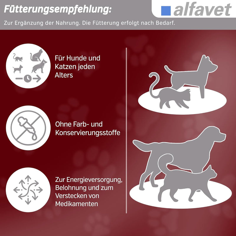 alfavet, ReConvales Päppelpaste, pack of 3, salmon cream, supplementary food for cats and dogs, 3 x 75g tube - BeesActive Australia