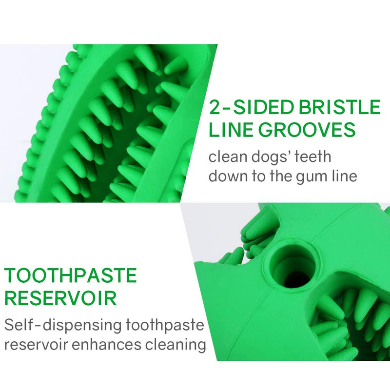 Bestbuy Dog Toothbrush Stick-Puppy Dental Care Brushing Stick Effective Doggy Teeth Cleaning Massager Nontoxic Natural Rubber Bite Resistant Chew Toys for Dogs (Large)