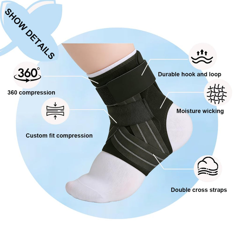 King Mills Sprained Boot & Peroneal Tendonitis Brace for Large Shoe Size Men or Swollen Foot. XX-Large for Left & Right Foot Left & Right Hand - BeesActive Australia