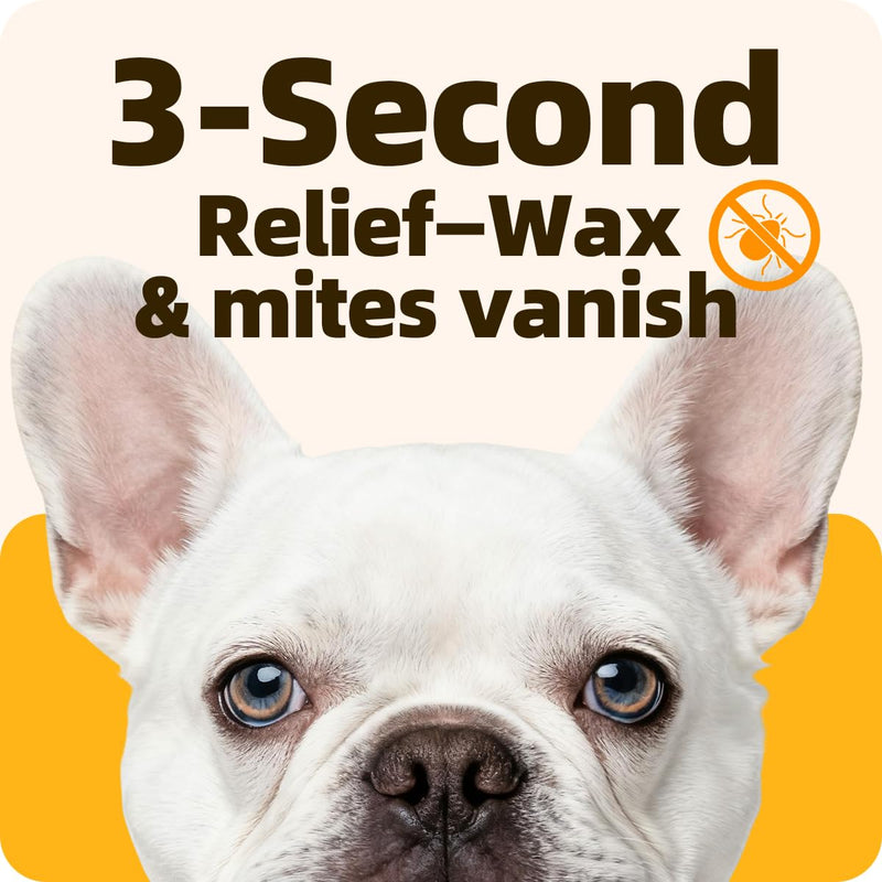 Ear Drops for Ear Infection Treatment, Ear Mites Treatment, Dog Yeast Soothing Cleansing, Ear Wax Removal, Itchy Ear Relief for Dogs and Cats | 20 ml 0.67 FL OZ 1 Bottle