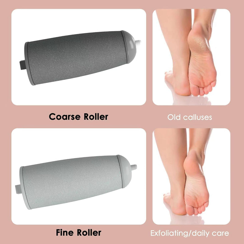 Callus Remover for Feet, ZABOUL Electric Foot Callus Remover Rechargeable Pedicure Tools Smooth Pedicure Wand Electronic Foot File, Feet Care for Removes Dry Hard & Dead Skin Ideal Gift Pink 1 - BeesActive Australia