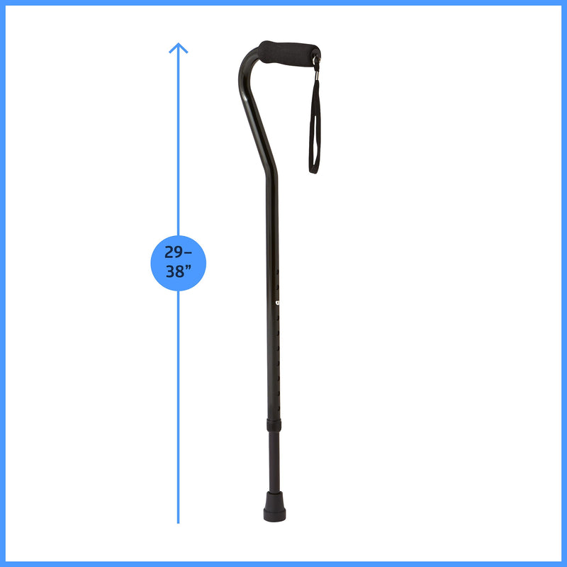 Medline Aluminum Offset Walking Cane for Seniors & Adults is Portable and Lightweight for Balance, Knee Injuries, Mobility & Leg Surgery Recovery - BeesActive Australia